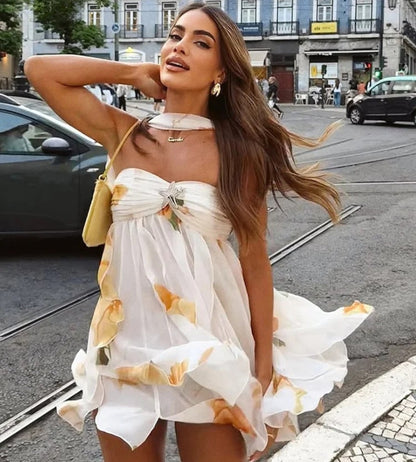 Vestido Feminino Floral Aura