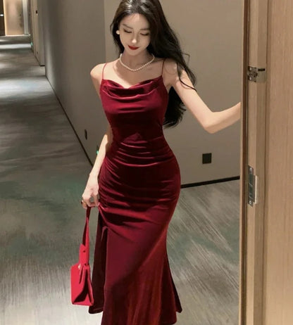 vestido vermelho midi bellashape